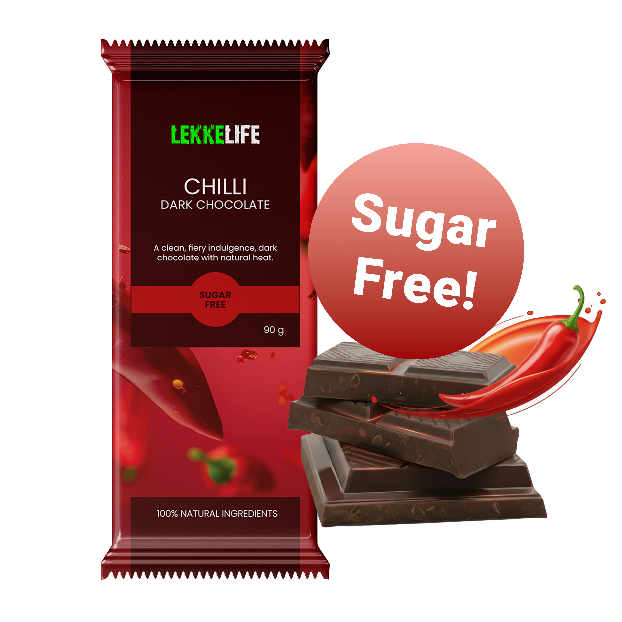 Chilli chocolate detail