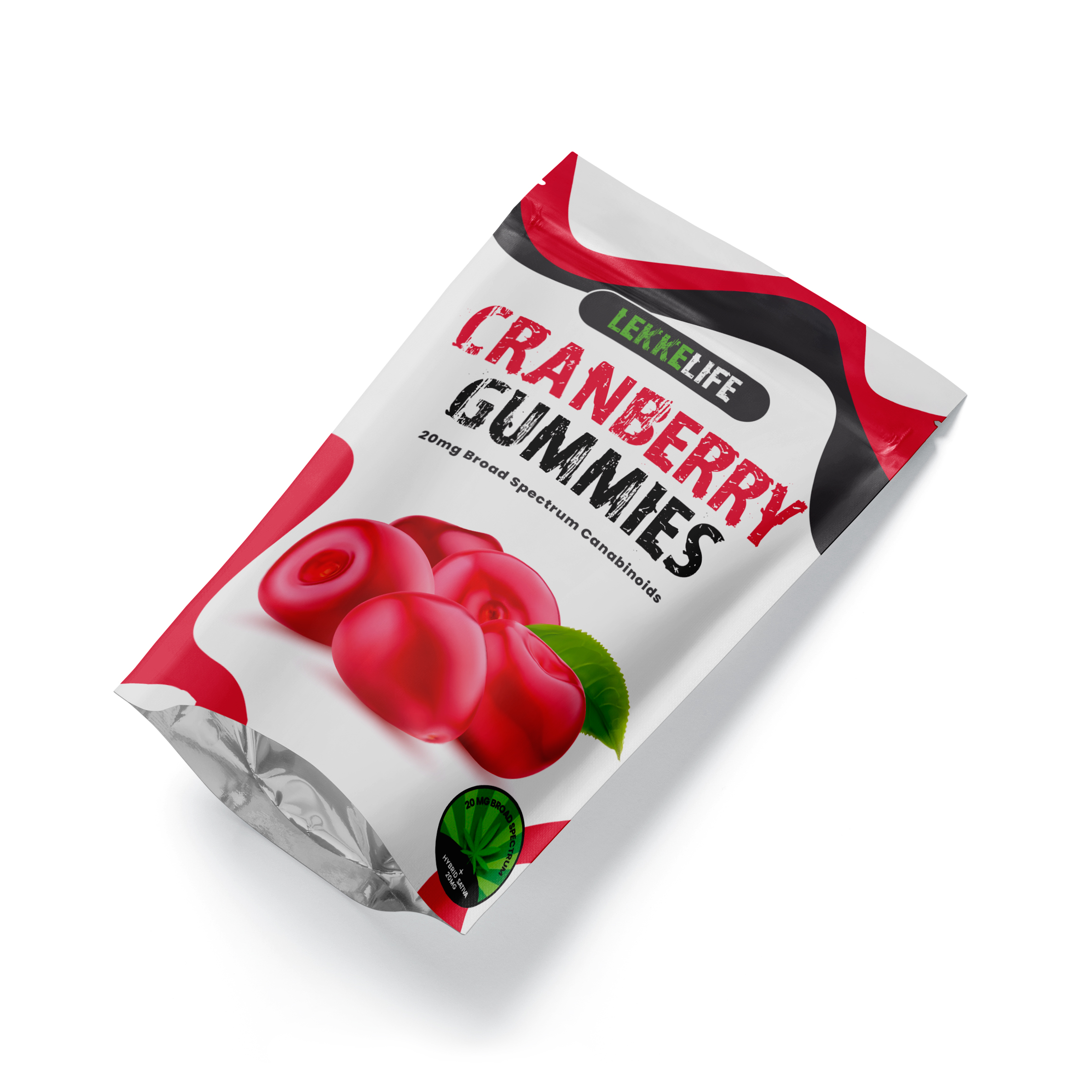 Cranberry gummies detail