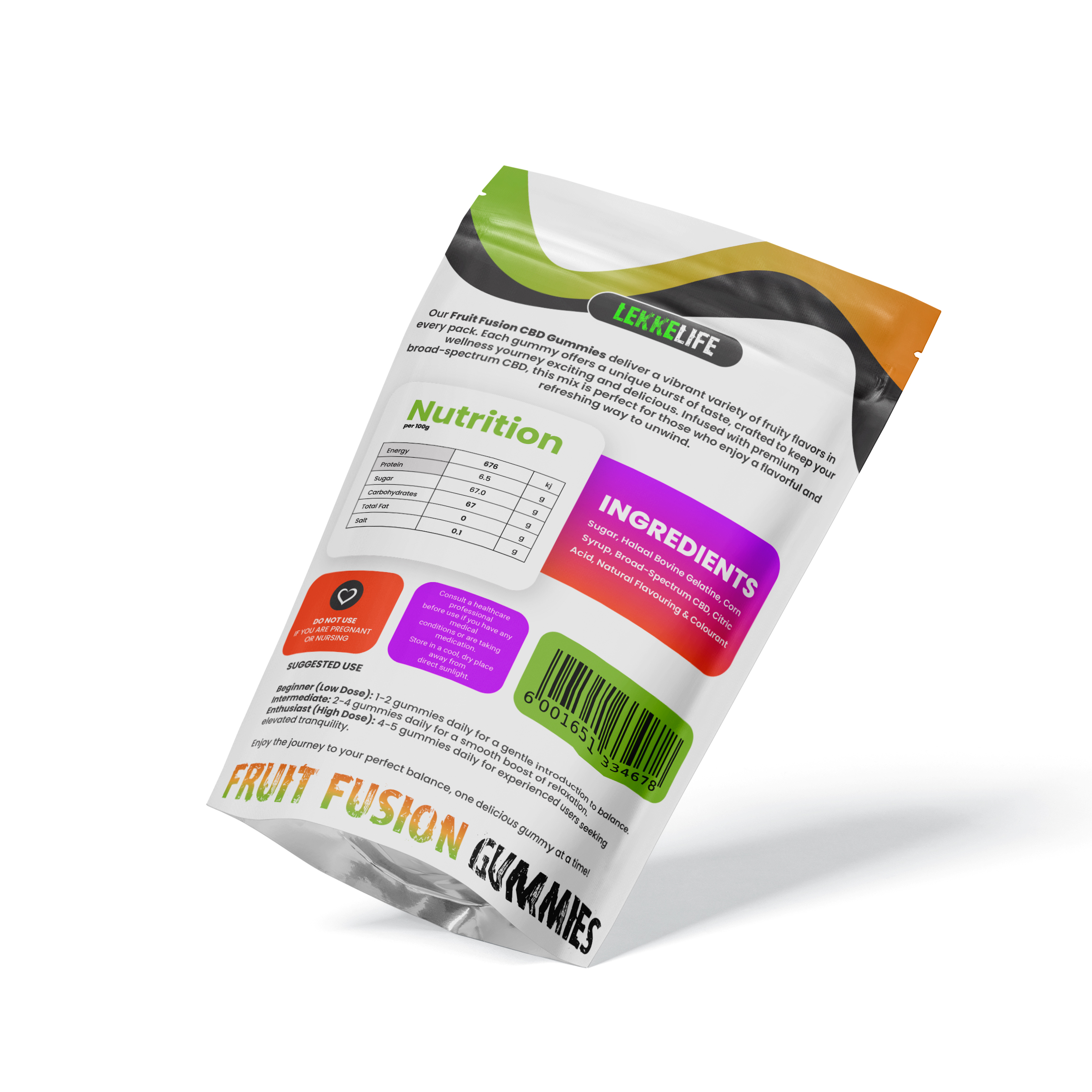 Fruit Fusion gummies detail
