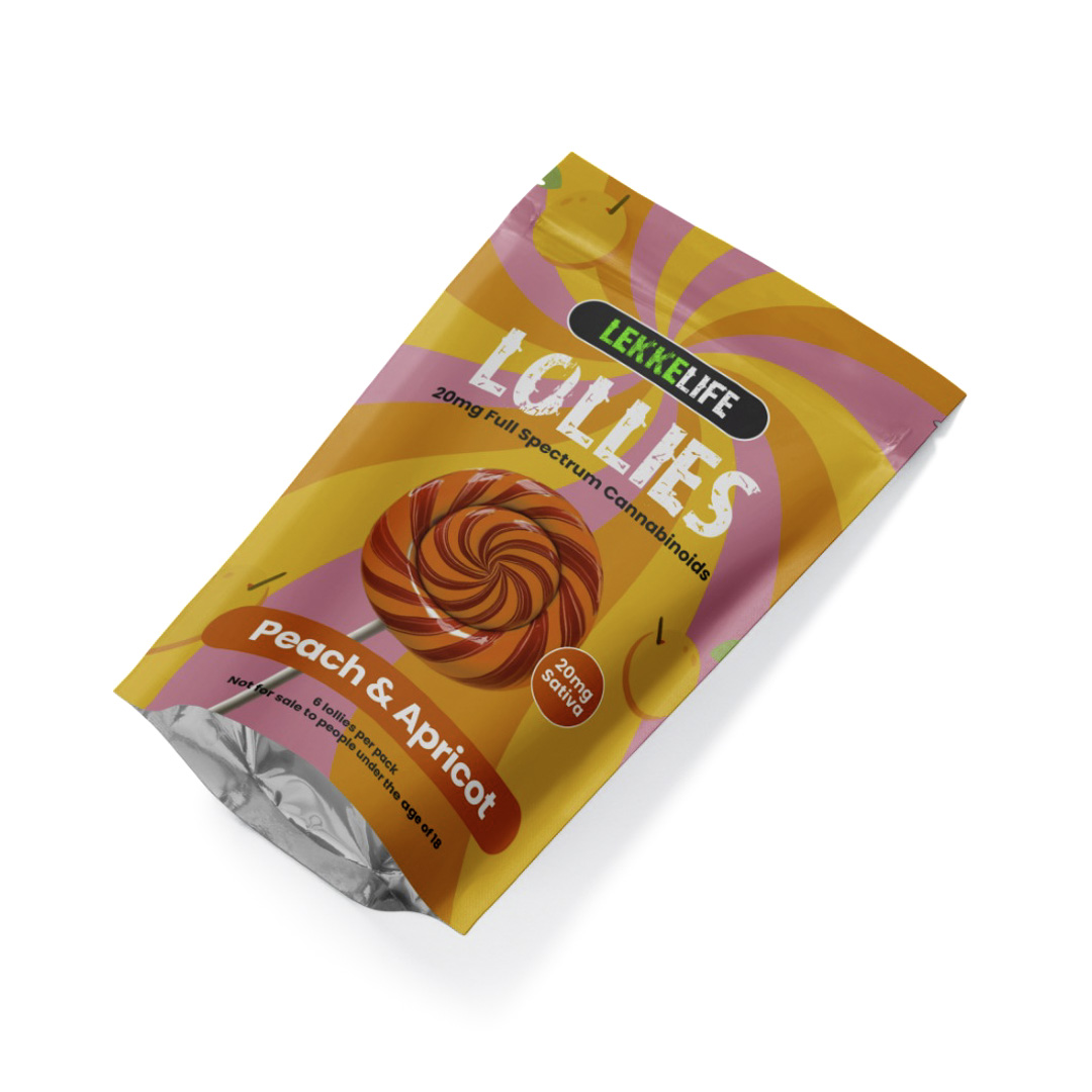 Peach & Apricot lollies detail