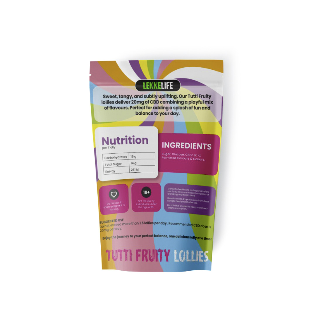 Tutti Fruity lollies detail