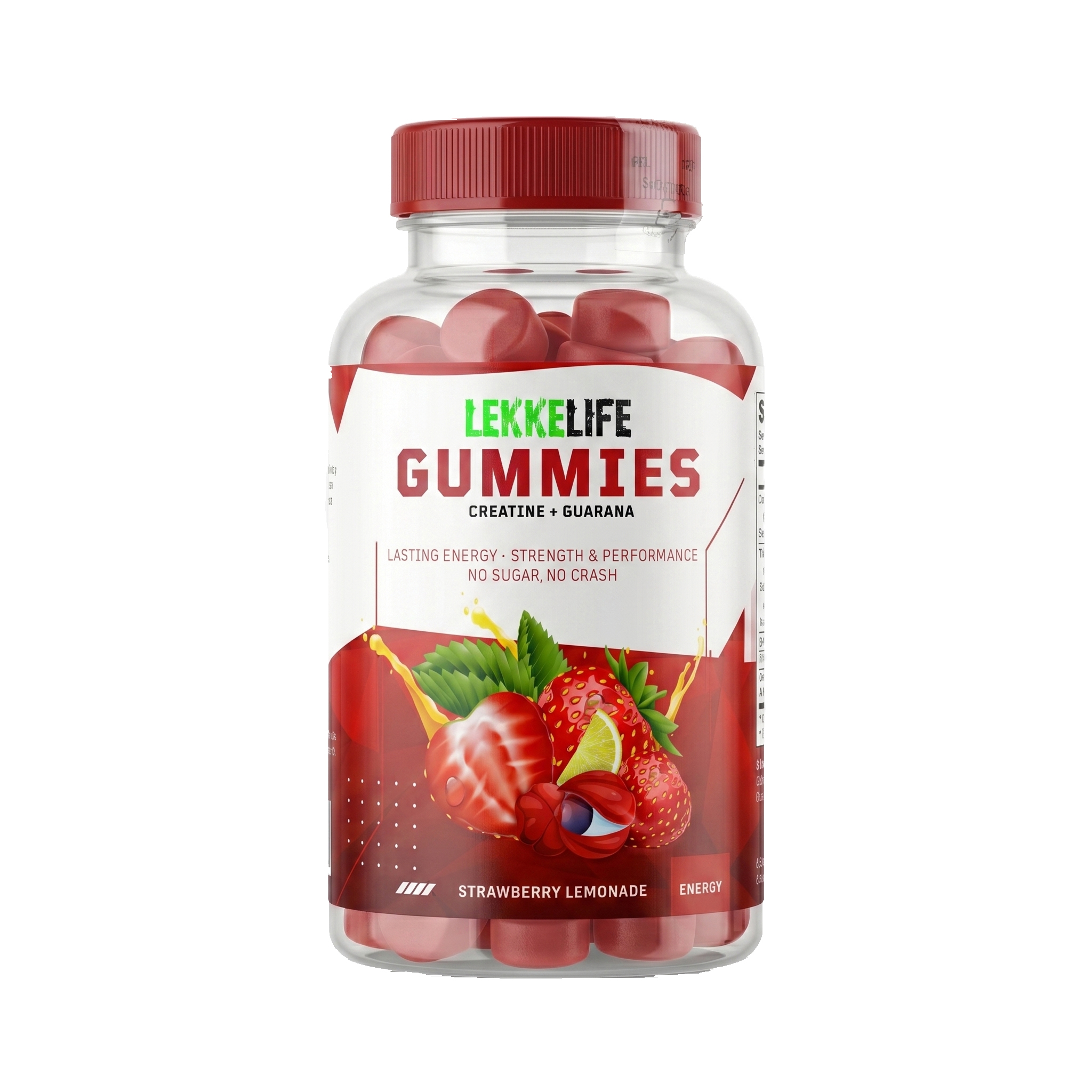 Strawberry Lemonade Creatine month supply bottle
