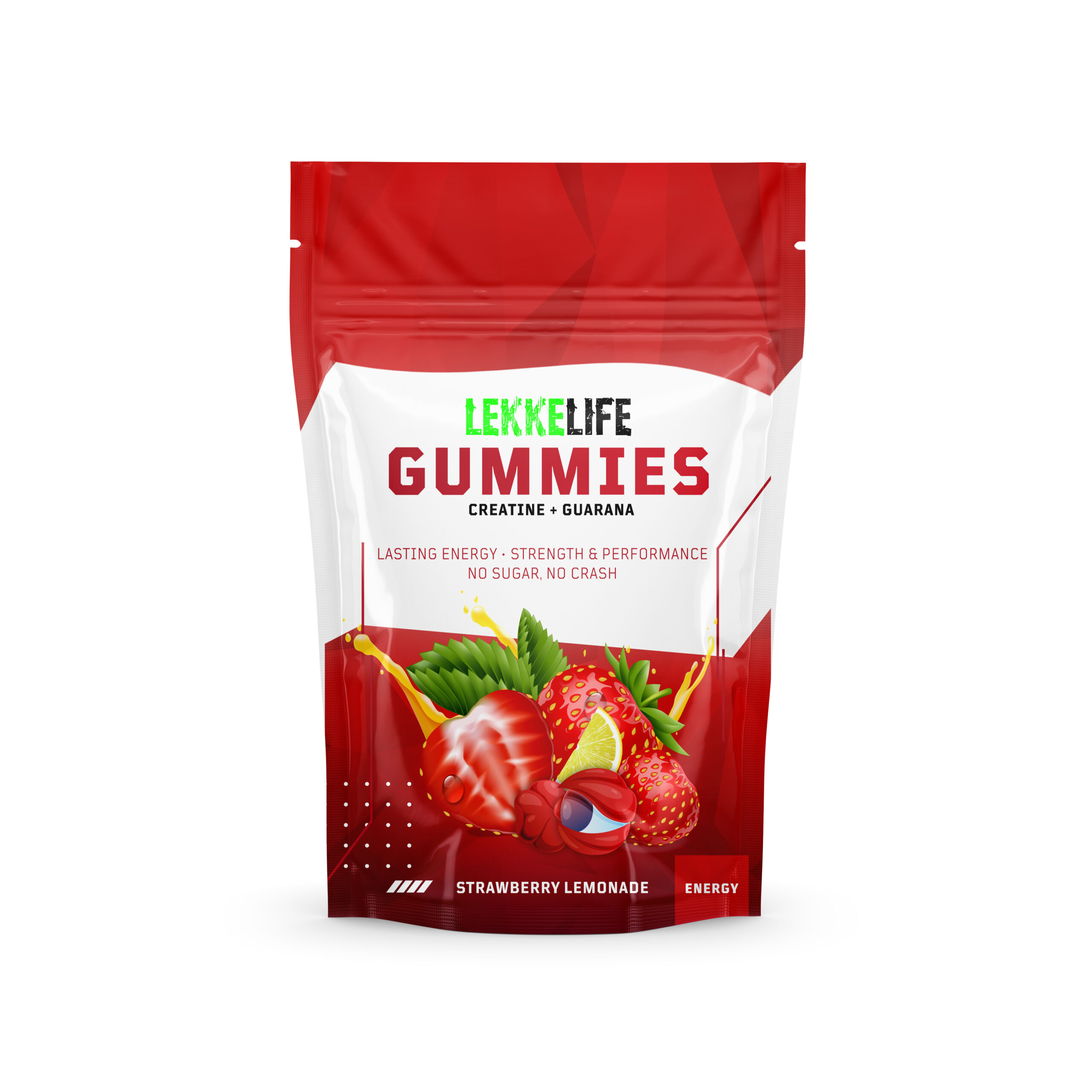 Strawberry Lemonade Creatine Gummies pouch